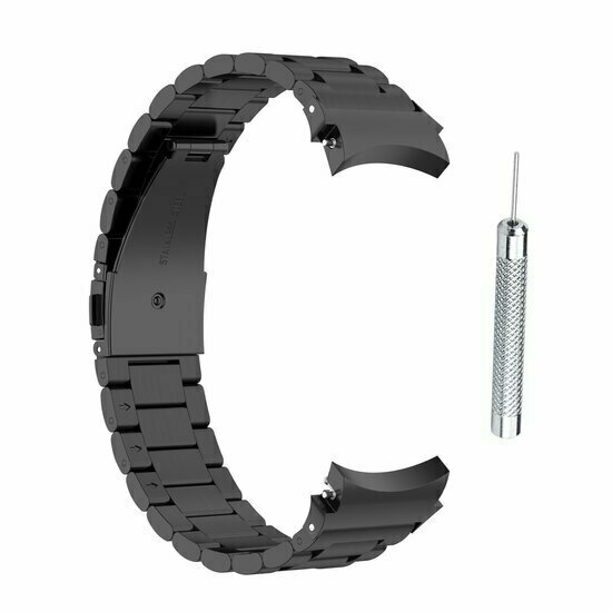 Stalen schakelband - Zwart - Samsung Galaxy Watch 6 - 40mm &amp; 44mm