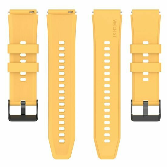 Siliconen gesp bandje - Geel - Samsung Galaxy Watch 6 - 40mm &amp; 44mm