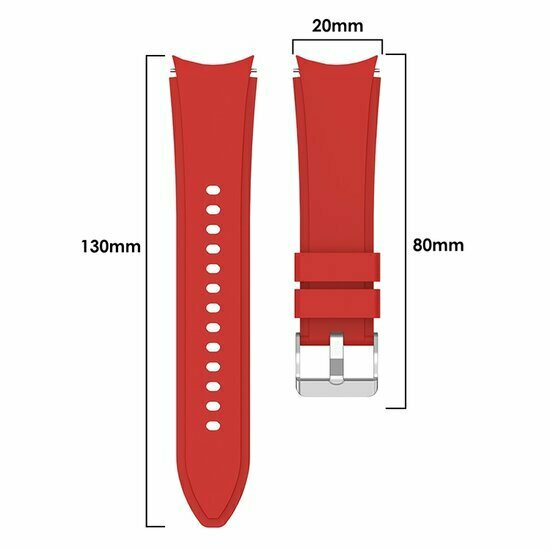 Siliconen sportband - Rood - Samsung Galaxy Watch 6 - 40mm &amp; 44mm