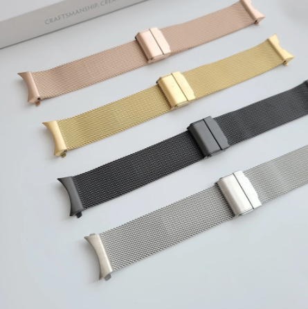 Milanese bandje met klemsluiting - Goud - Samsung Galaxy Watch 6 - 40mm &amp; 44mm