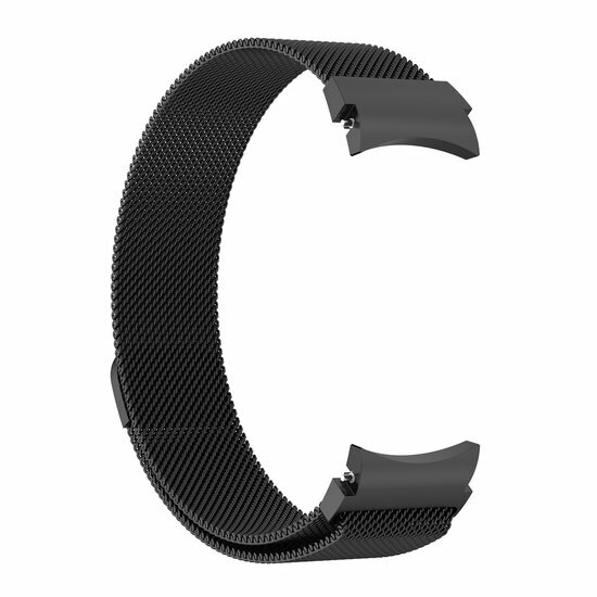 Milanese bandje (ronde connector) - Zwart - Samsung Galaxy Watch 6 - 40mm &amp; 44mm