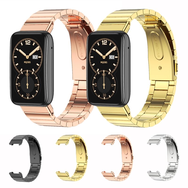 Stalen schakelband - Zilver - Xiaomi Smart band 7 Pro