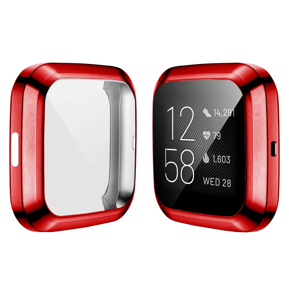 Fitbit Versa 2 Soft TPU case (volledig beschermd) - Rood