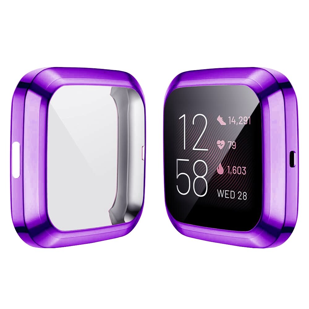Fitbit Versa 2 Soft TPU case (volledig beschermd) - Paars
