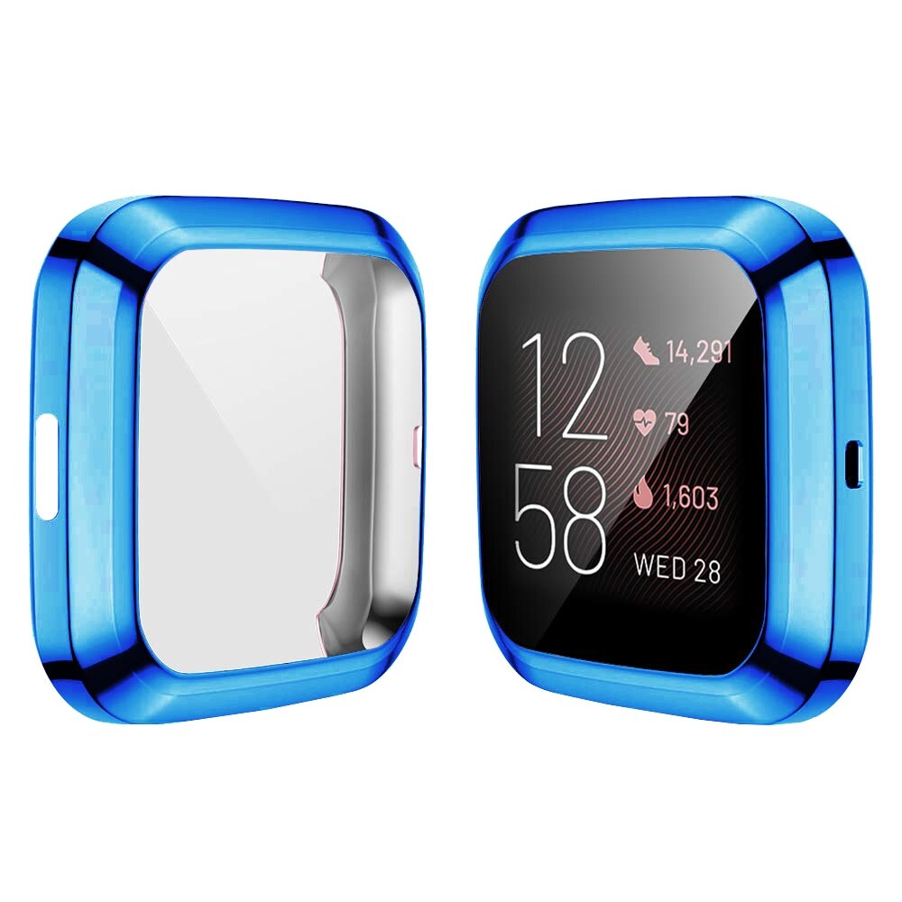 Fitbit Versa 2 Soft TPU case (volledig beschermd) - Blauw