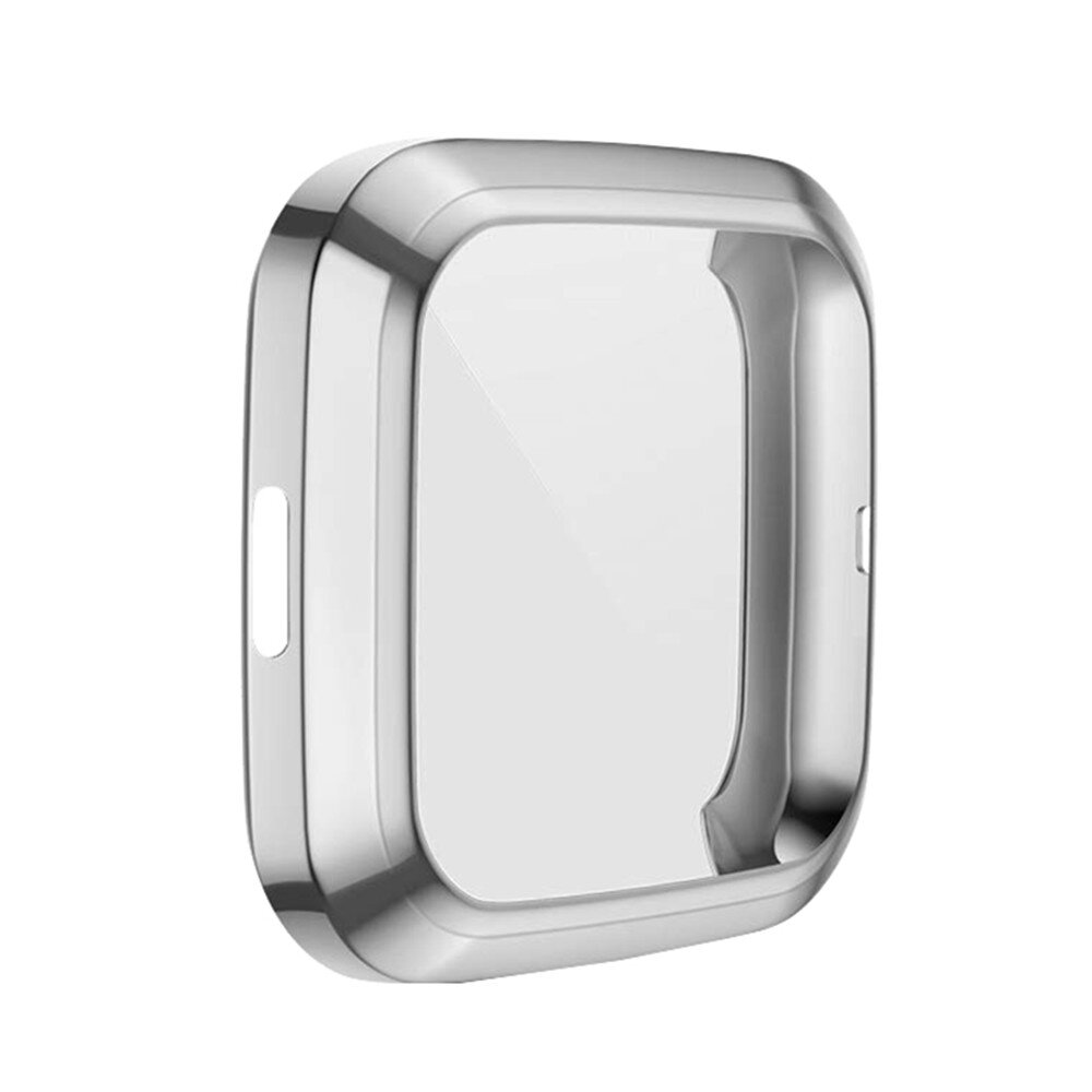 Fitbit Versa 2 Soft TPU case (volledig beschermd) - Zilver