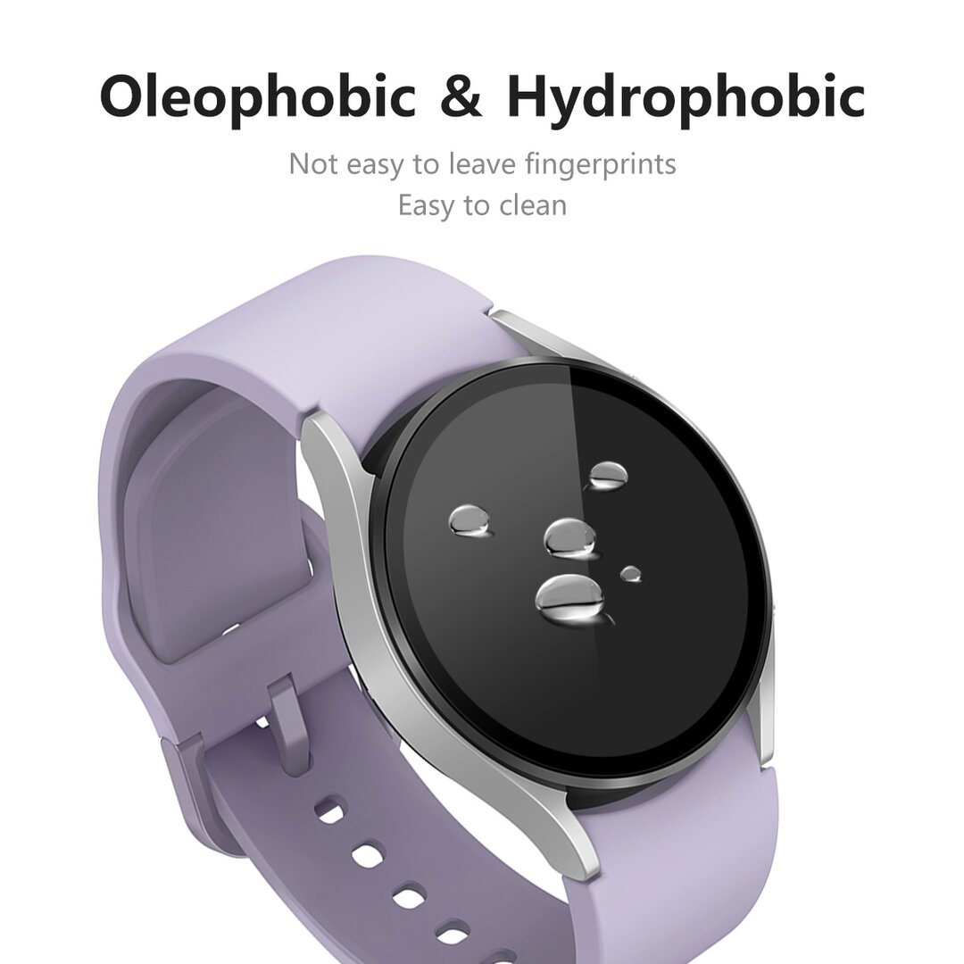 Screen protector tempered glass - Full cover - Geschikt voor de Samsung Galaxy Watch 5 - 40mm