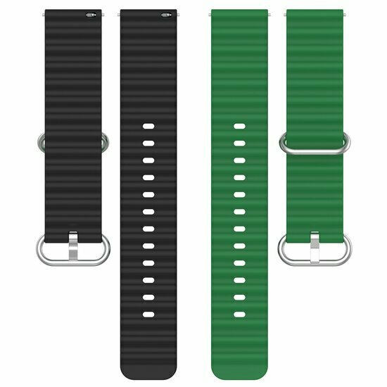 Garmin Venu 2 &amp; 3 - Ocean Style bandje - Groen / zwart