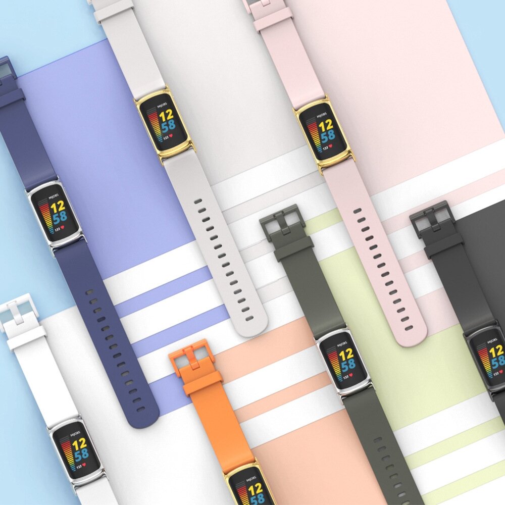 FitBit Charge 5 &amp; 6 Extra soft siliconen bandje - Oranje