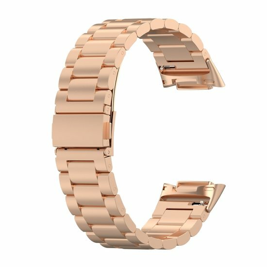 Metalen bandje - Ros&eacute; goud - Geschikt voor FitBit Charge 5 &amp; 6