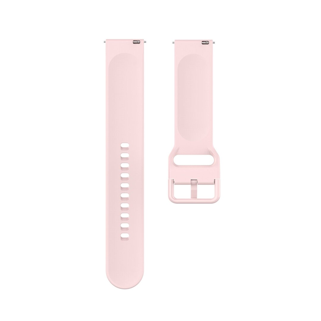 Fitbit Versa 1 / 2 &amp; Lite siliconen sportbandje met gespsluiting - Roze - Maat: Small