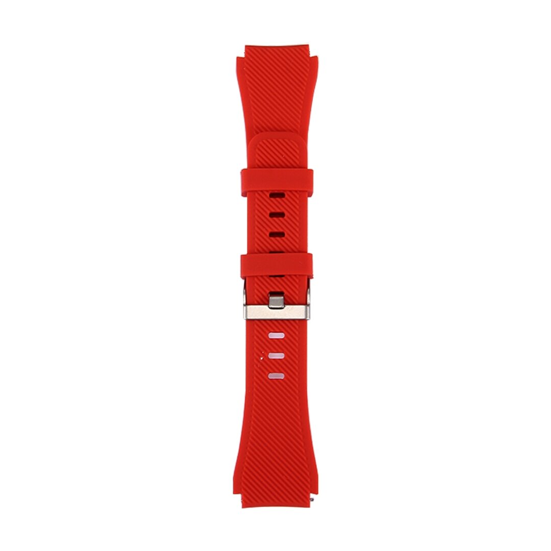 Siliconen sportbandje - Rood - Geschikt voor Samsung Galaxy Watch 3 (45mm) - Galaxy Watch 46mm - Samsung Gear S3 Classic &amp; Frontier