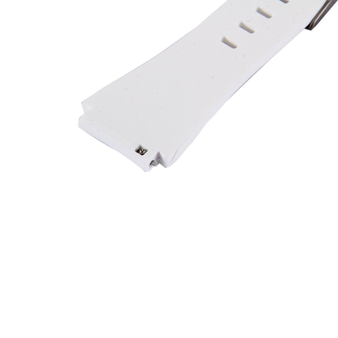 Siliconen sportbandje - Wit - Geschikt voor Samsung Galaxy Watch 3 (45mm) - Galaxy Watch 46mm - Samsung Gear S3 Classic &amp; Frontier