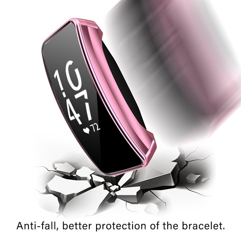 Fitbit Inspire 1 / HR / Ace 2 TPU case (volledig beschermd) - Roze