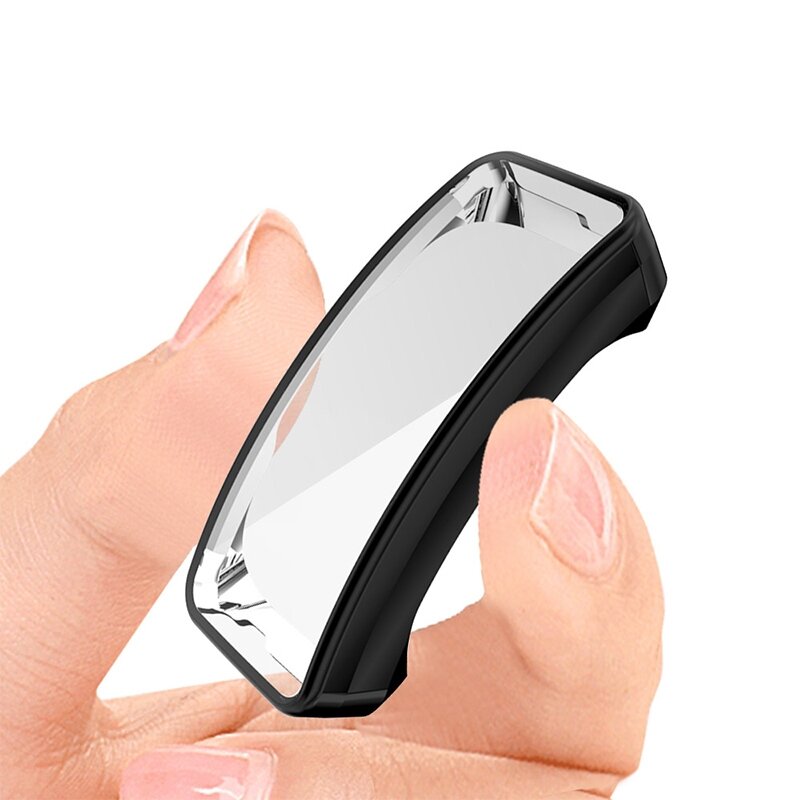 Fitbit Inspire 1 / HR / Ace 2 TPU case (volledig beschermd) - Zwart