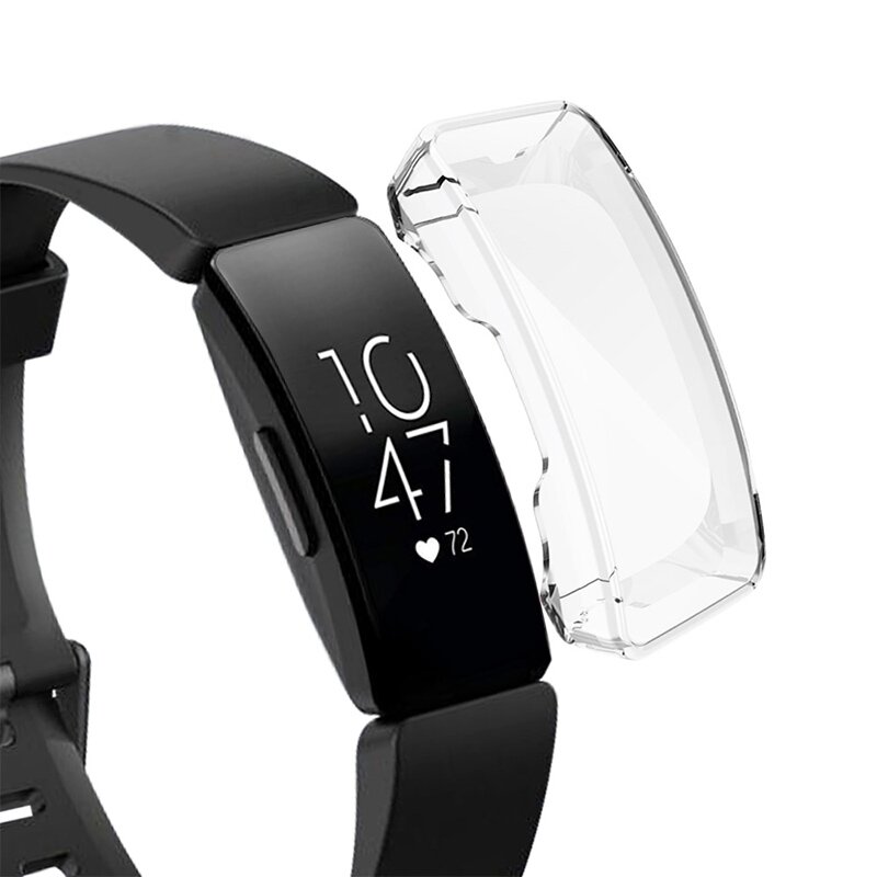 Fitbit Inspire 1 / HR / Ace 2 TPU case (volledig beschermd) - Transparant