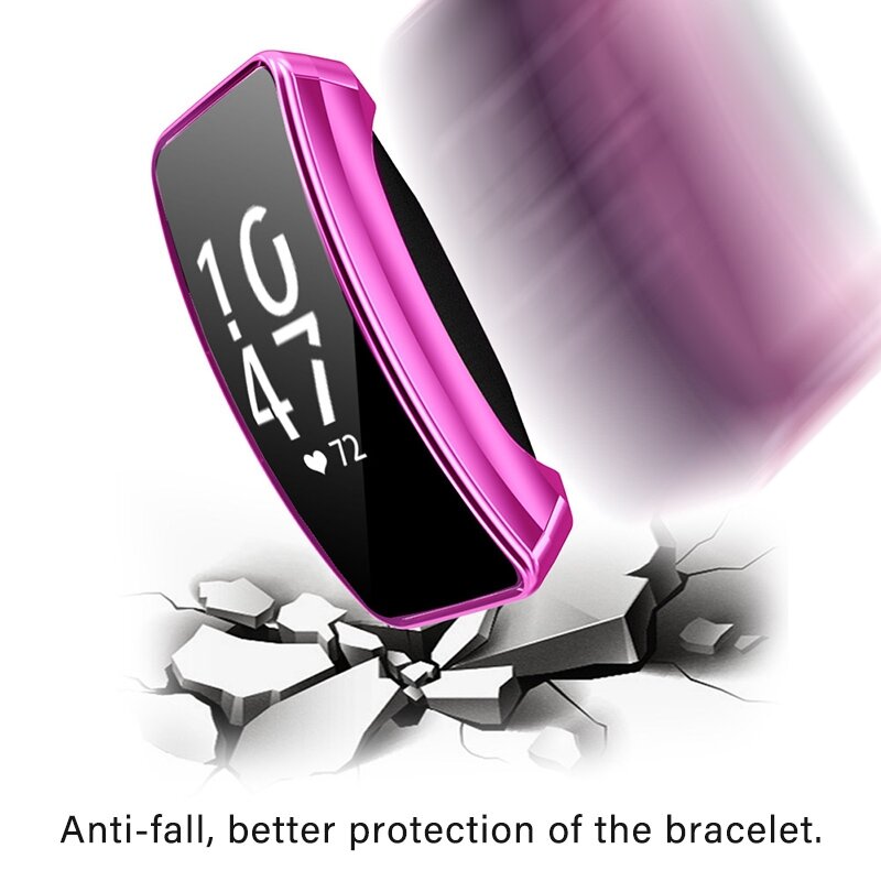 Fitbit Inspire 1 / HR / Ace 2 TPU case (volledig beschermd) - Roze