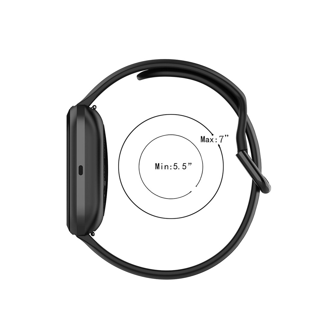 Fitbit Versa 1 / 2 &amp; Lite siliconen sportbandje met gespsluiting - Grijs - Maat: Small