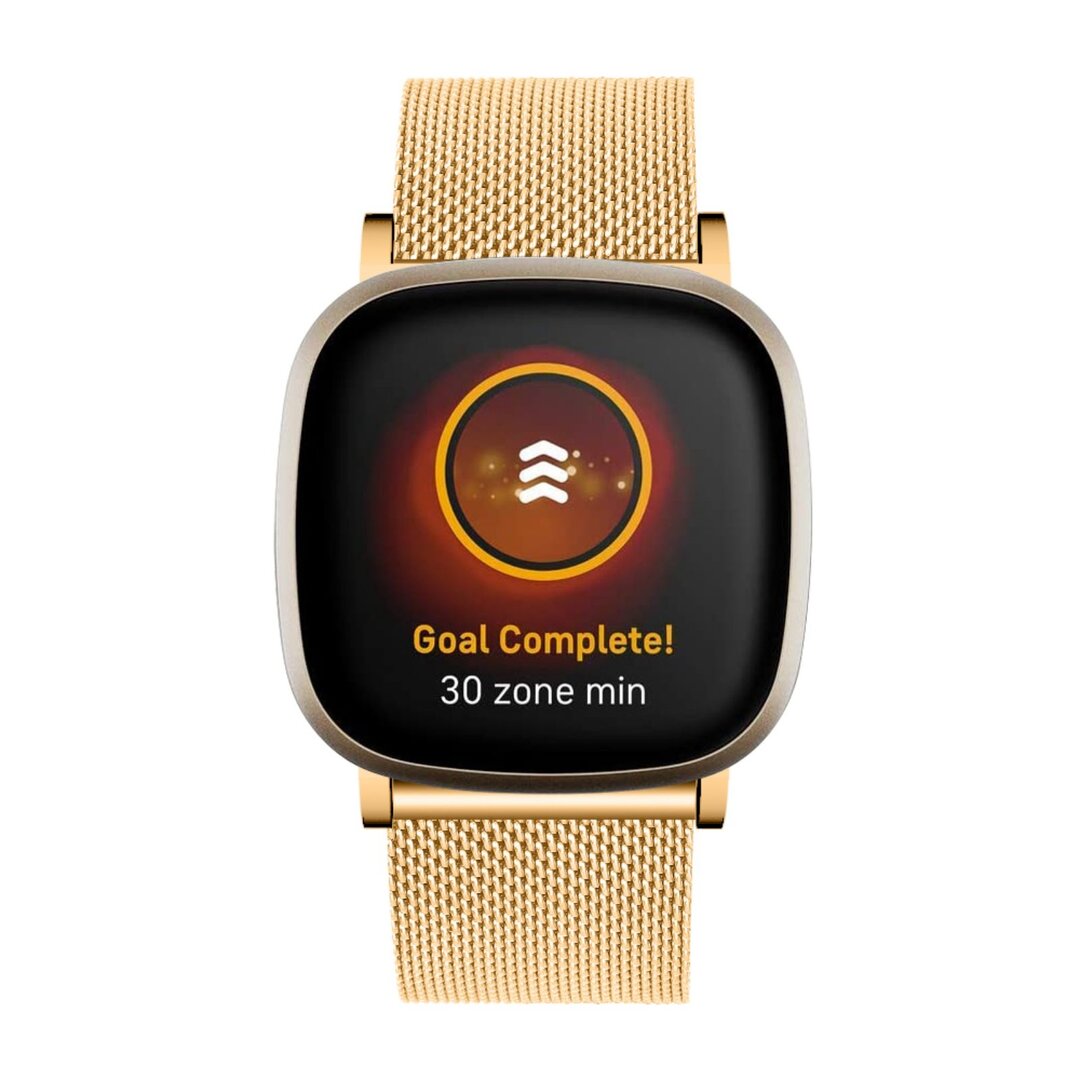 Fitbit Versa 3/4 &amp; Sense 1/2 - Milanese bandje met klemsluiting - Goud