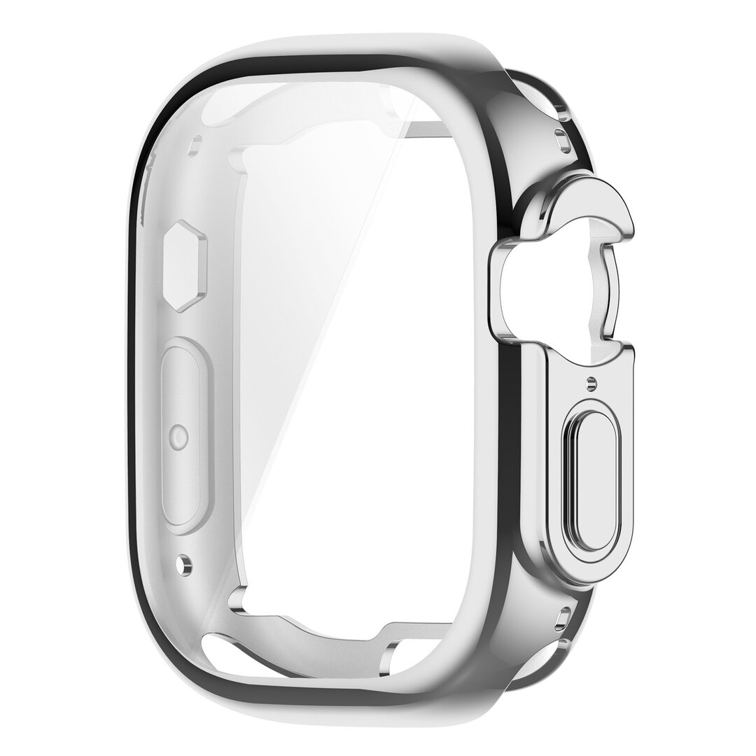 Apple Watch Ultra TPU case - Volledig beschermd - Zilver - Geschikt voor Apple Watch 49mm (Ultra)