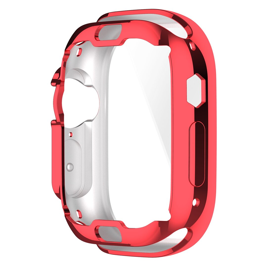 Apple Watch Ultra TPU case - Volledig beschermd - Rood - Geschikt voor Apple Watch 49mm (Ultra)