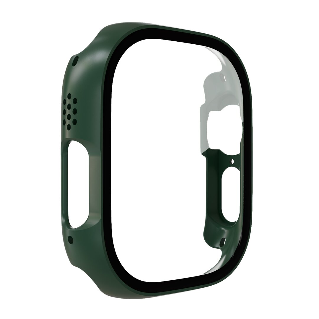 Apple Watch Ultra case - Donkergroen - Geschikt voor Apple Watch 49mm