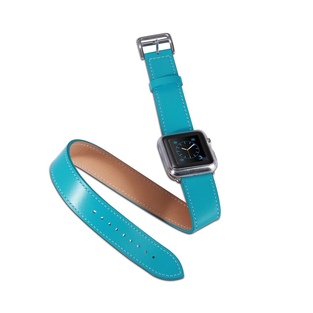 Kakapi Double Strap bandje - Turquoise - Geschikt voor Apple Watch 44mm / 45mm&nbsp;/ 46mm / 49mm