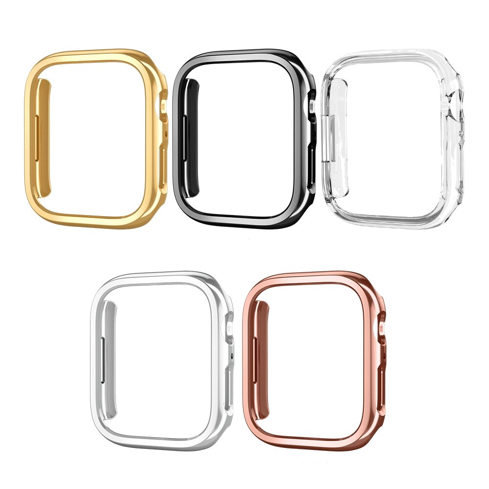 Hard case 41mm (open front) - Zilver (glans) - Geschikt voor Apple Watch 41mm