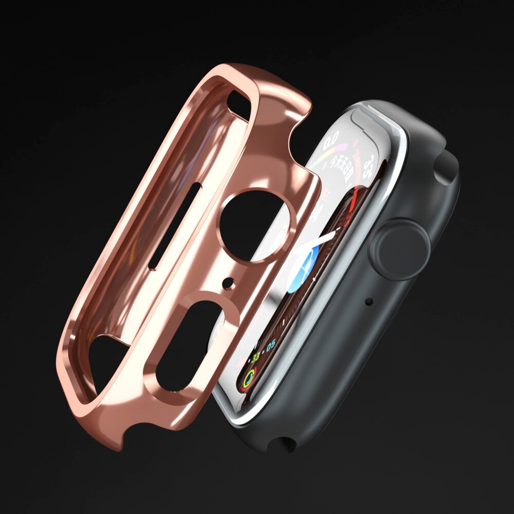 Hard case 41mm (open front) - Ros&eacute; goud (glans) - Geschikt voor Apple Watch 41mm