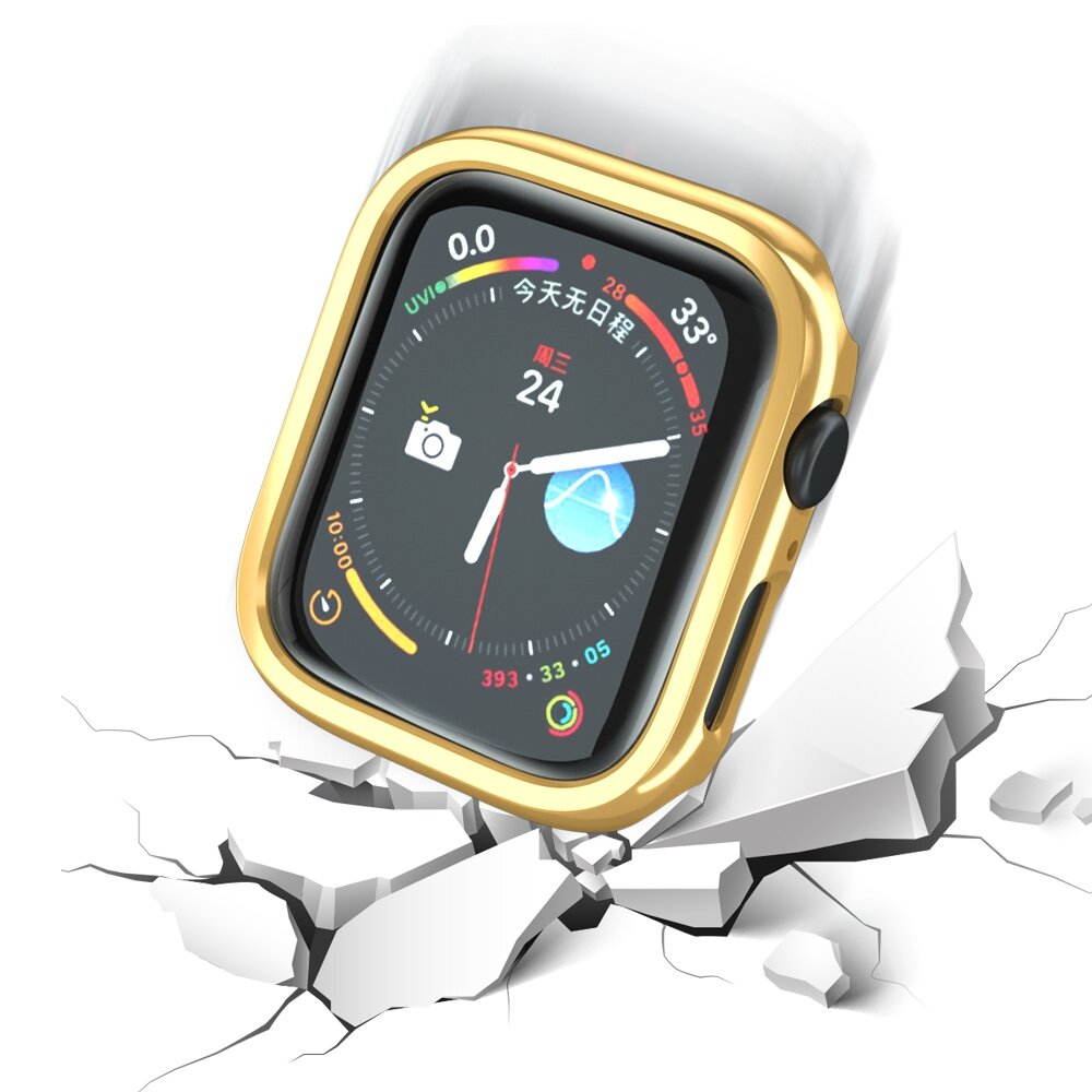Hard case 41mm (open front) - Goud (glans) - Geschikt voor Apple Watch 41mm