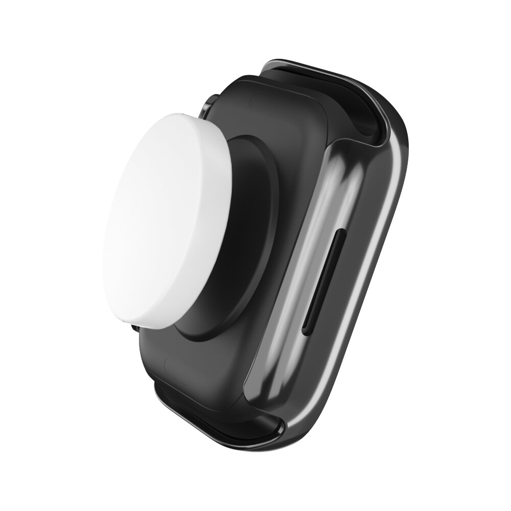 Hard case 45mm (open front) - Zwart (glans) - Geschikt voor Apple Watch 45mm