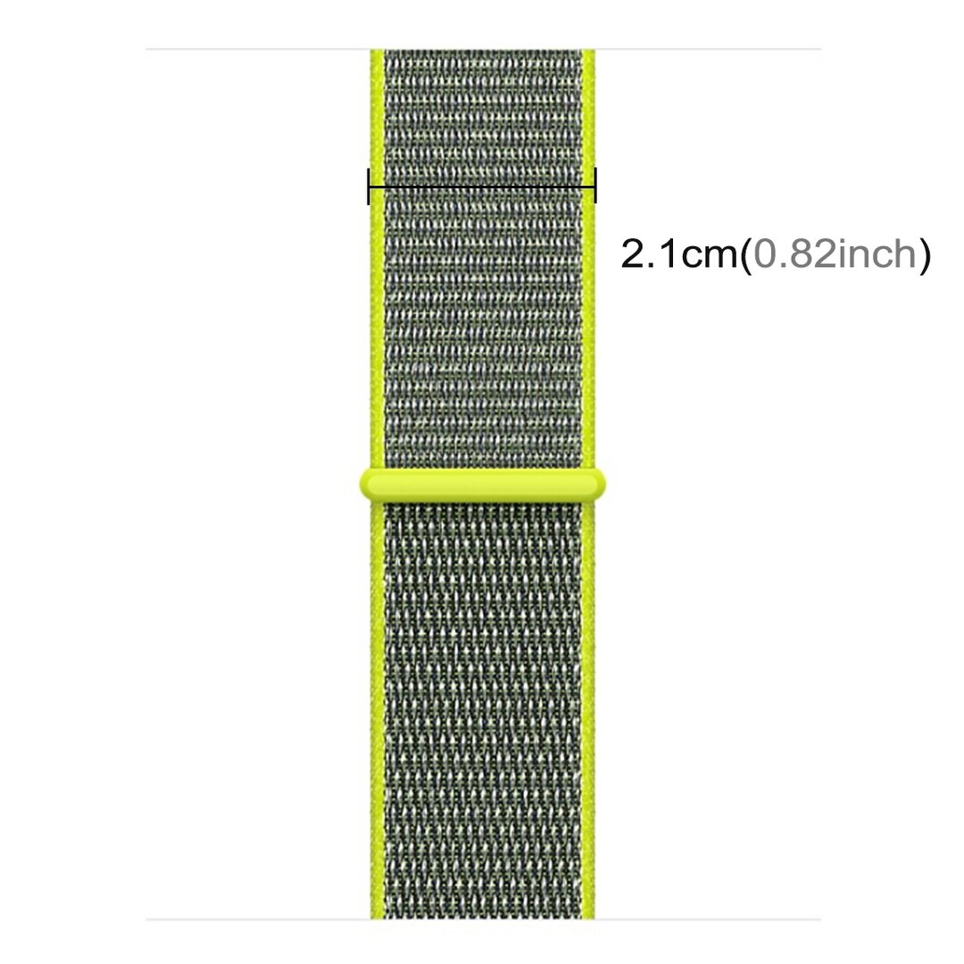 Sport Loop nylon bandje - Groen - Geschikt voor Apple Watch 38mm / 40mm / 41mm / 42mm
