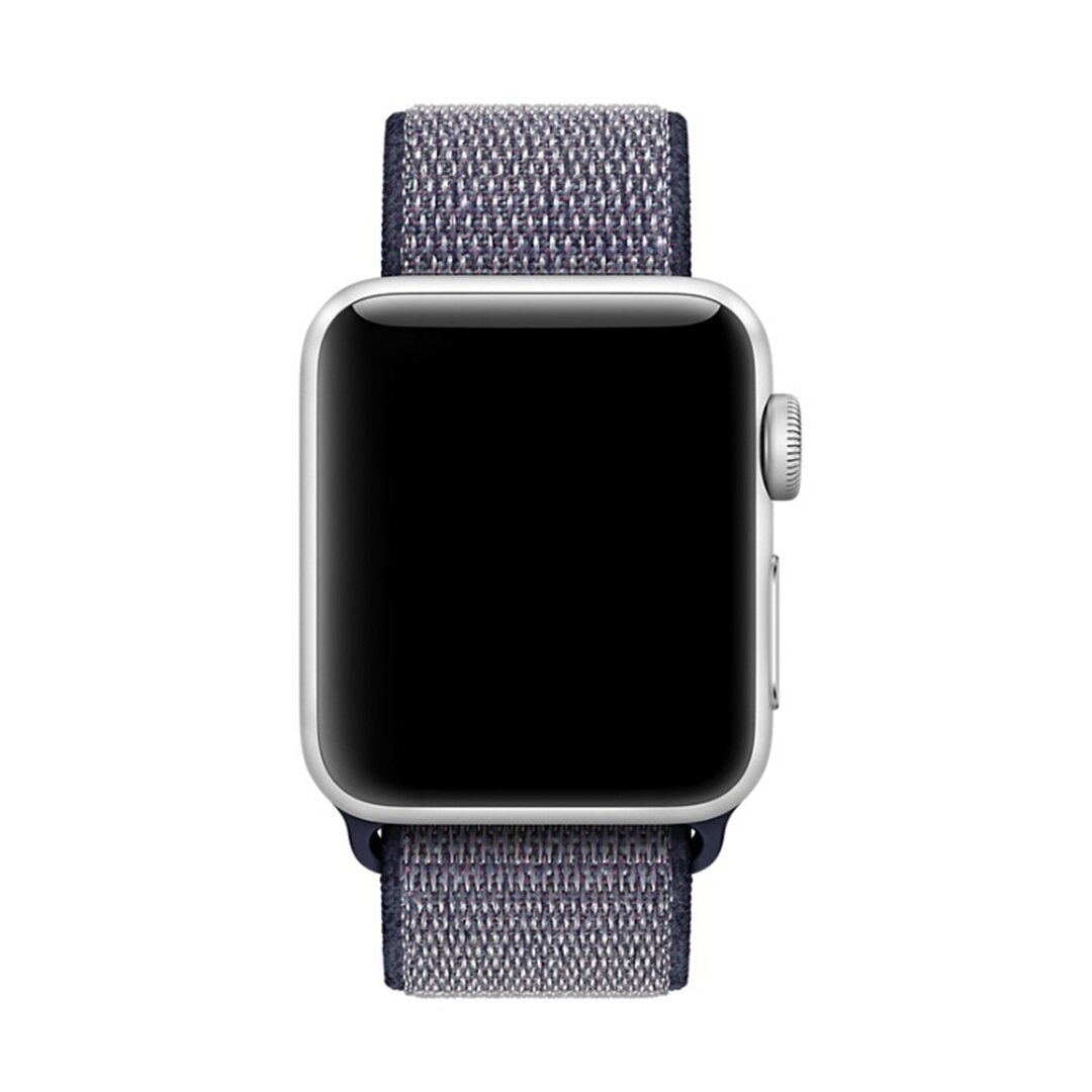 Sport Loop nylon bandje - Navy blauw - Geschikt voor Apple Watch 38mm / 40mm / 41mm / 42mm