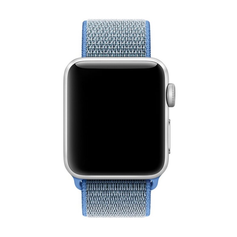 Sport Loop nylon bandje - Blauw - Geschikt voor Apple Watch 38mm / 40mm / 41mm / 42mm