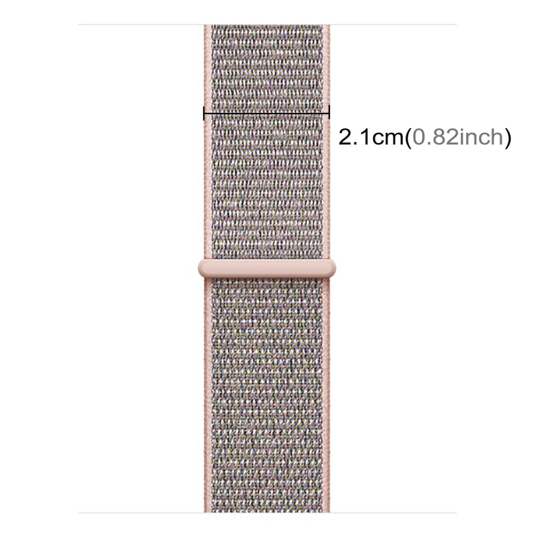 Sport Loop nylon bandje - Roze - Geschikt voor Apple Watch 44mm / 45mm&nbsp;/ 46mm / 49mm