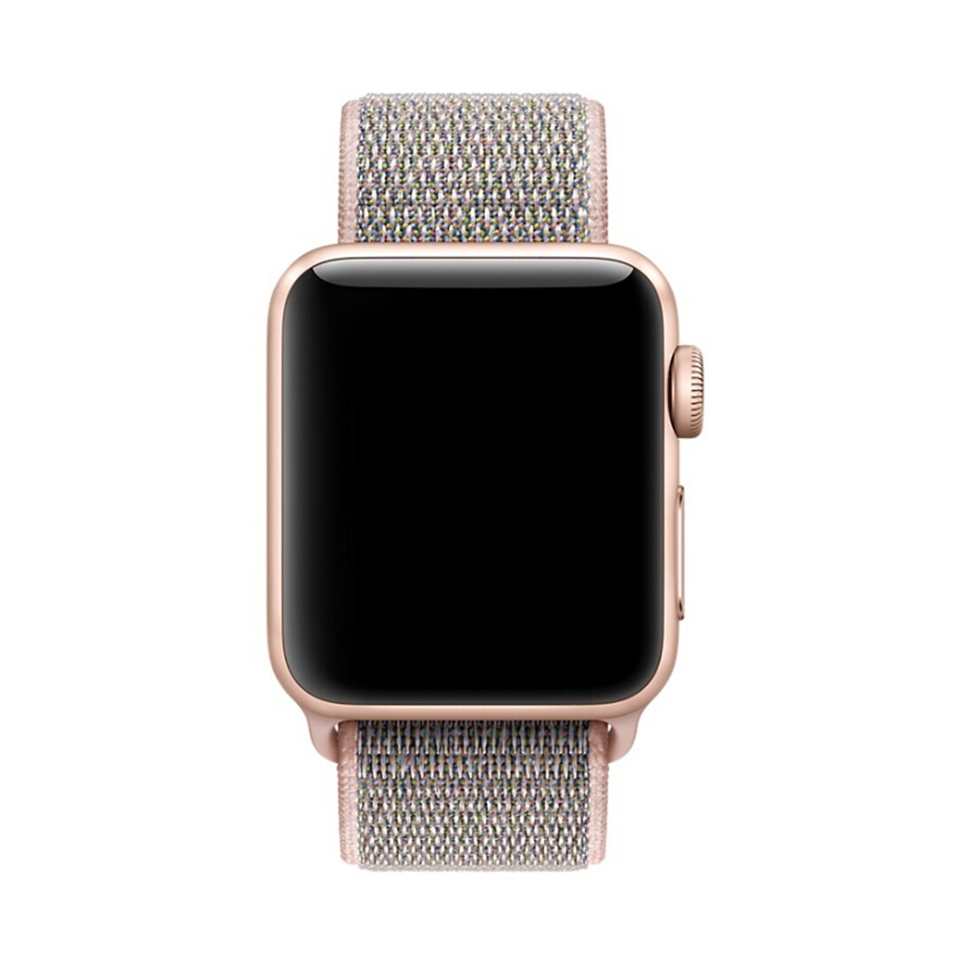 Sport Loop nylon bandje - Roze - Geschikt voor Apple Watch 44mm / 45mm&nbsp;/ 46mm / 49mm