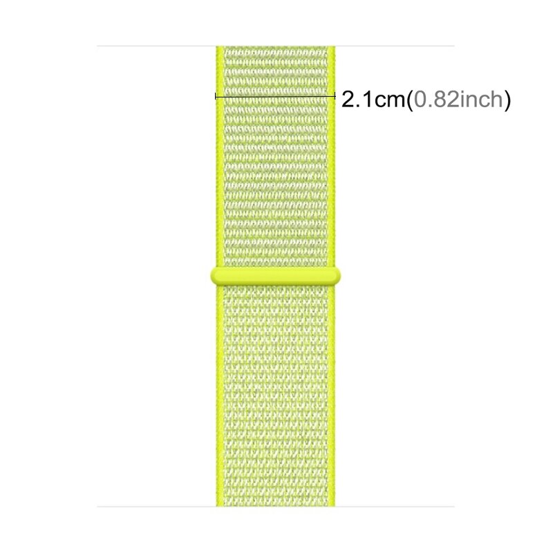 Sport Loop nylon bandje - Neon groen - Geschikt voor Apple Watch 44mm / 45mm&nbsp;/ 46mm / 49mm
