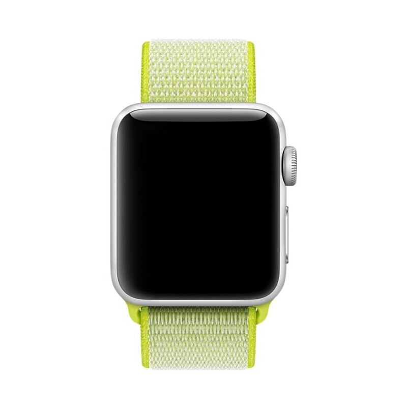 Sport Loop nylon bandje - Neon groen - Geschikt voor Apple Watch 44mm / 45mm&nbsp;/ 46mm / 49mm