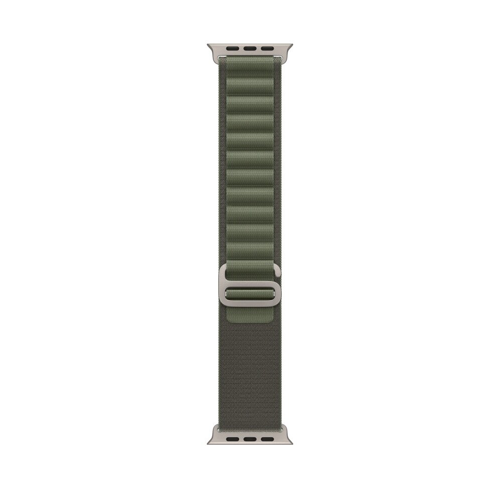 Alpine Loop nylon bandje - Groen - Geschikt voor Apple Watch 38mm / 40mm / 41mm / 42mm