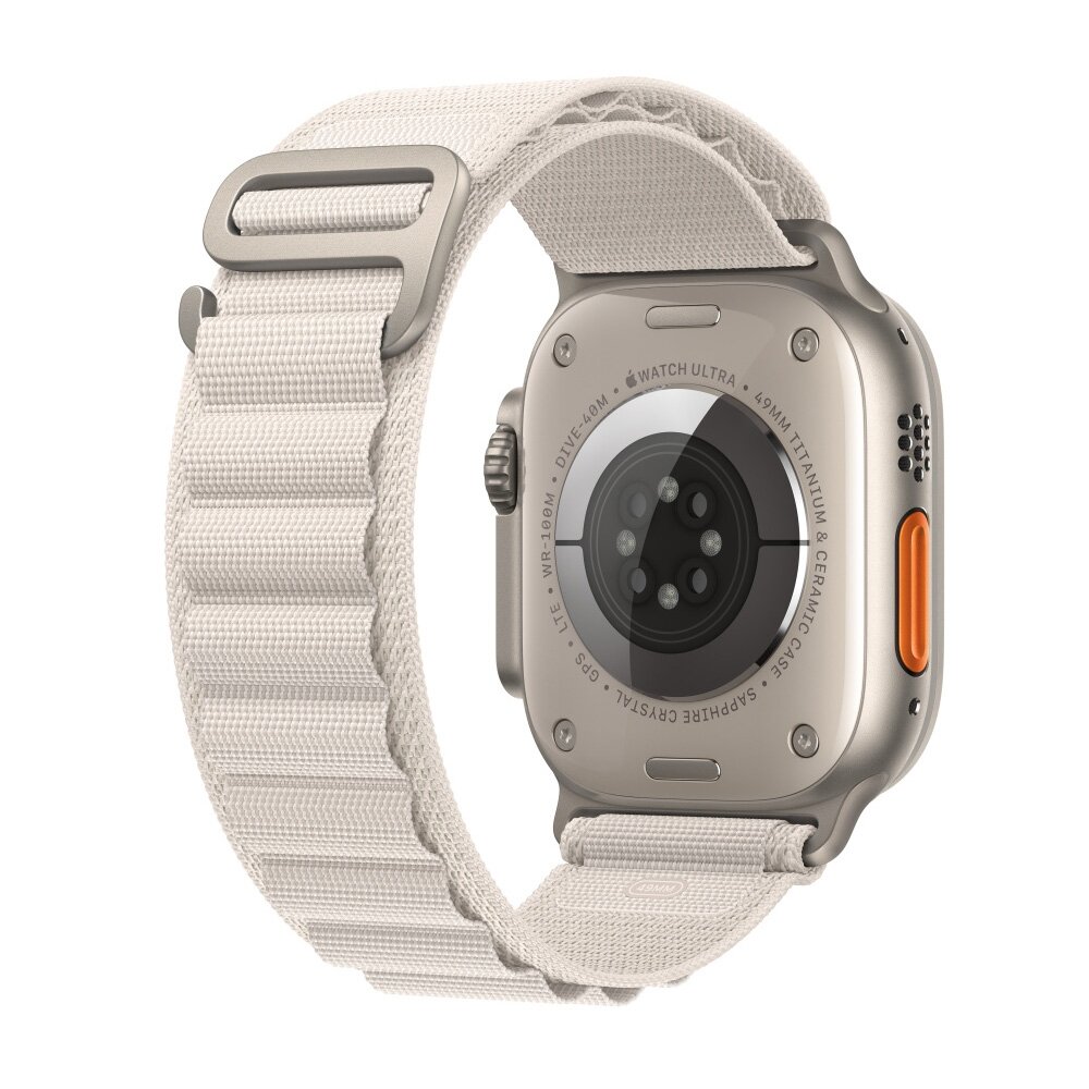 Alpine Loop nylon bandje - Starlight - Geschikt voor Apple Watch 38mm / 40mm / 41mm / 42mm
