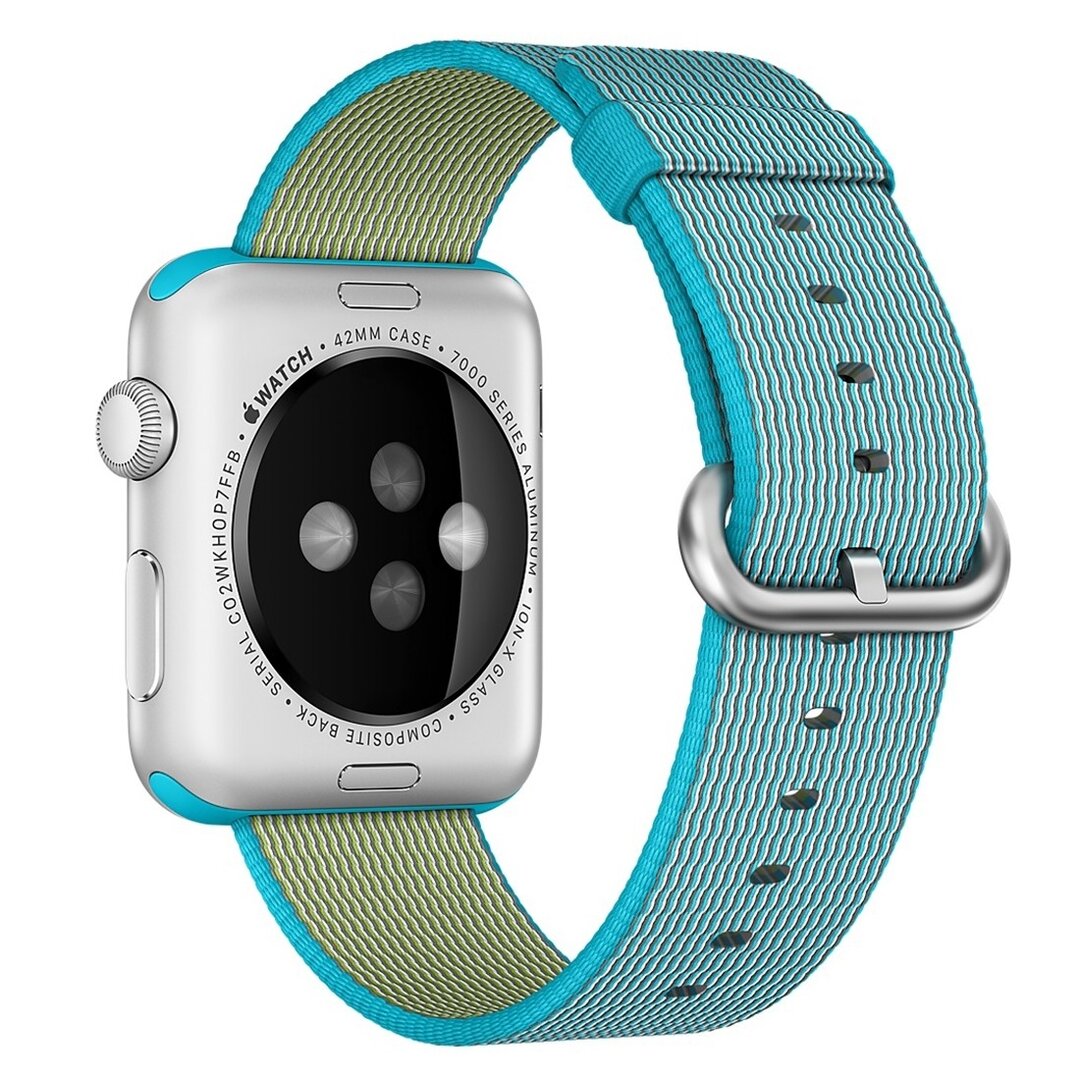 Nylon bandje - Blauw - Geschikt voor Apple Watch 44mm / 45mm&nbsp;/ 46mm / 49mm