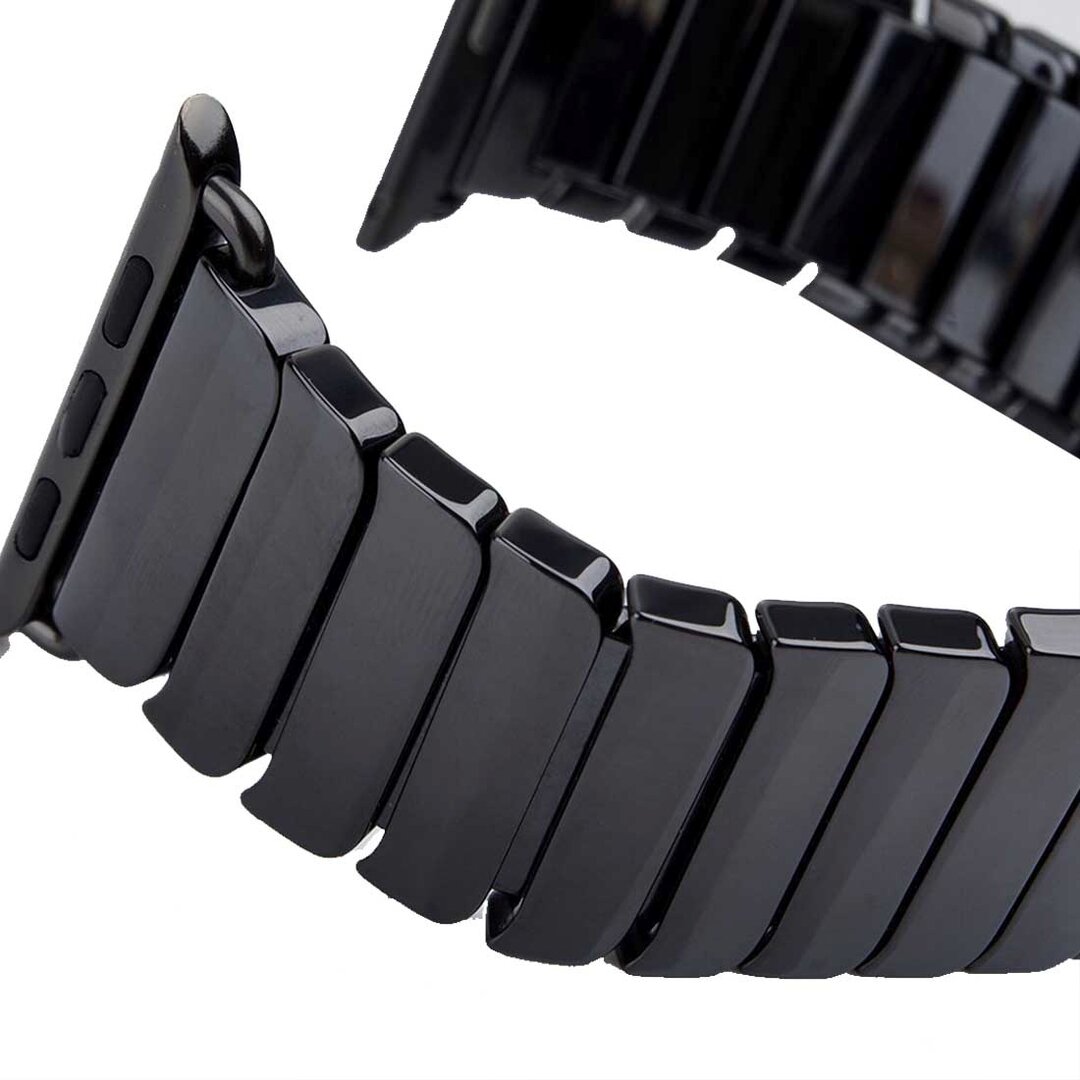 Schakelarmband Keramisch bandje - Zwart - Geschikt voor Apple Watch 44mm / 45mm&nbsp;/ 46mm / 49mm