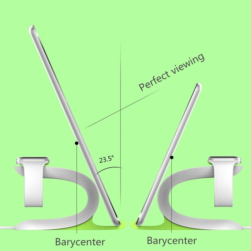 LOCA MOBIUS Stand - Groen - Geschikt voor Apple Watch