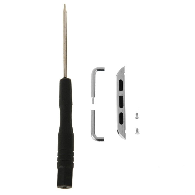 Metalen strap connector - Zilver - Geschikt voor Apple Watch 44mm / 45mm&nbsp;/ 46mm / 49mm