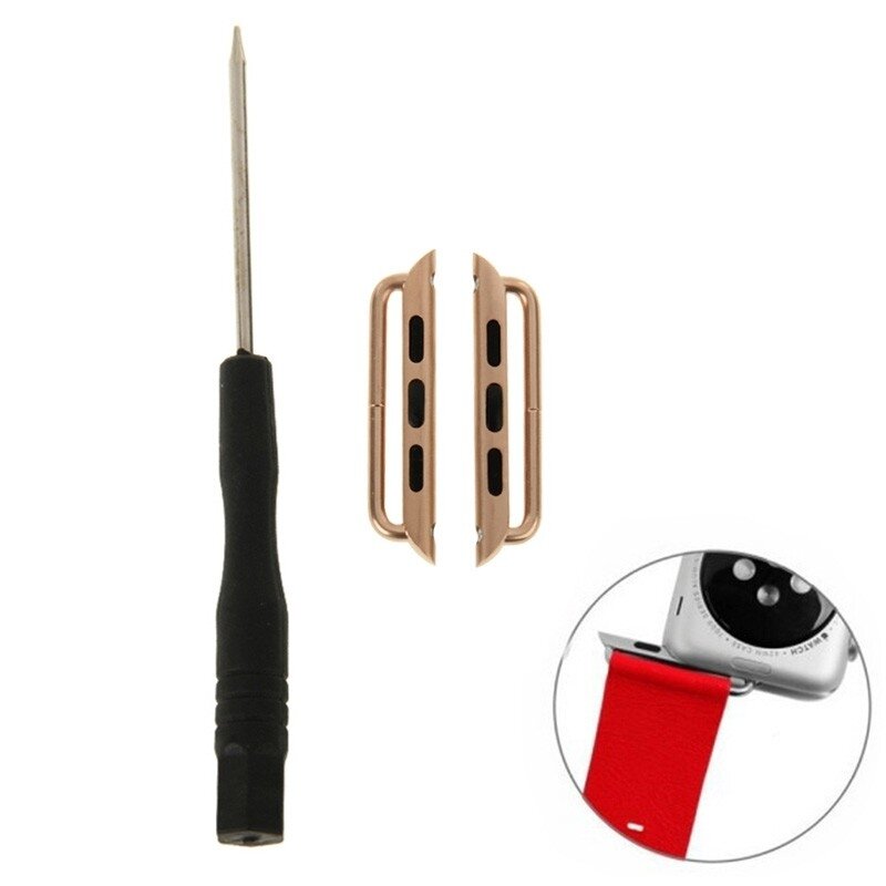 Metalen strap connector - Goud - Geschikt voor Apple Watch 44mm / 45mm&nbsp;/ 46mm / 49mm