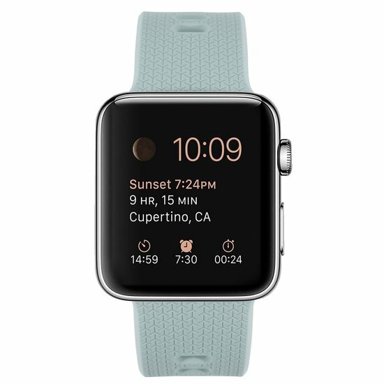 Siliconen bandje met motief - Emerald Green - Geschikt voor Apple Watch 38mm / 40mm / 41mm / 42mm