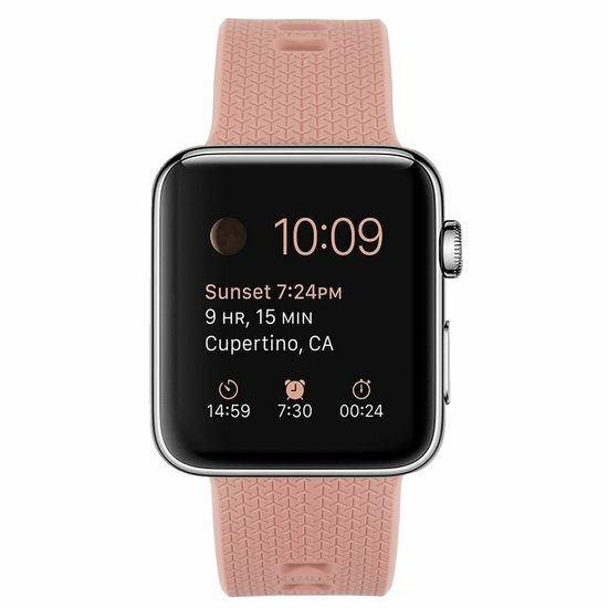 Siliconen bandje met motief - Retro Rose - Geschikt voor Apple Watch 44mm / 45mm&nbsp;/ 46mm / 49mm