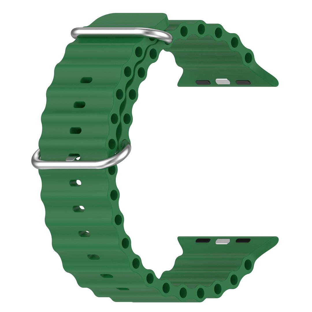 Ocean bandje - Groen - Geschikt voor Apple Watch 38mm / 40mm / 41mm / 42mm