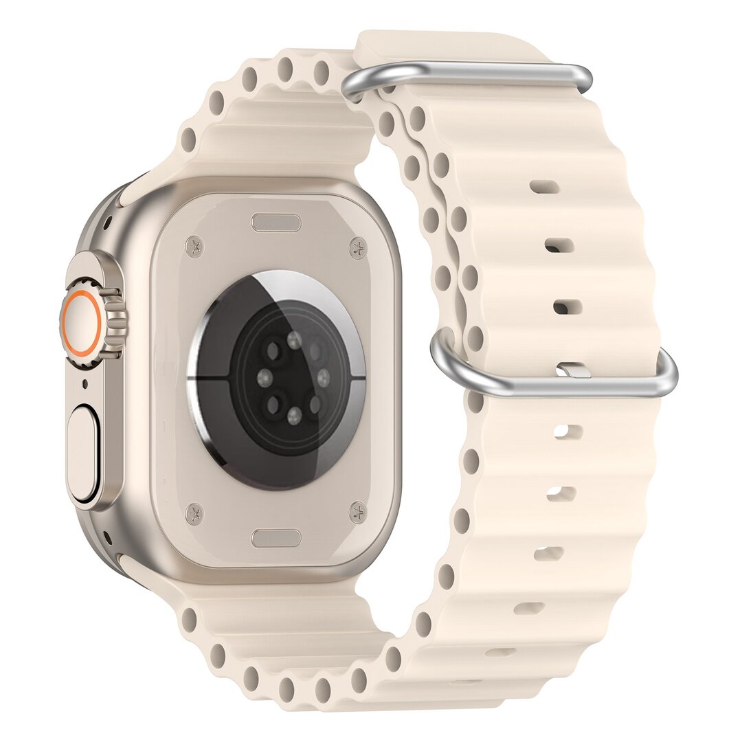 Ocean bandje - Starlight - Geschikt voor Apple Watch 44mm / 45mm&nbsp;/ 46mm / 49mm