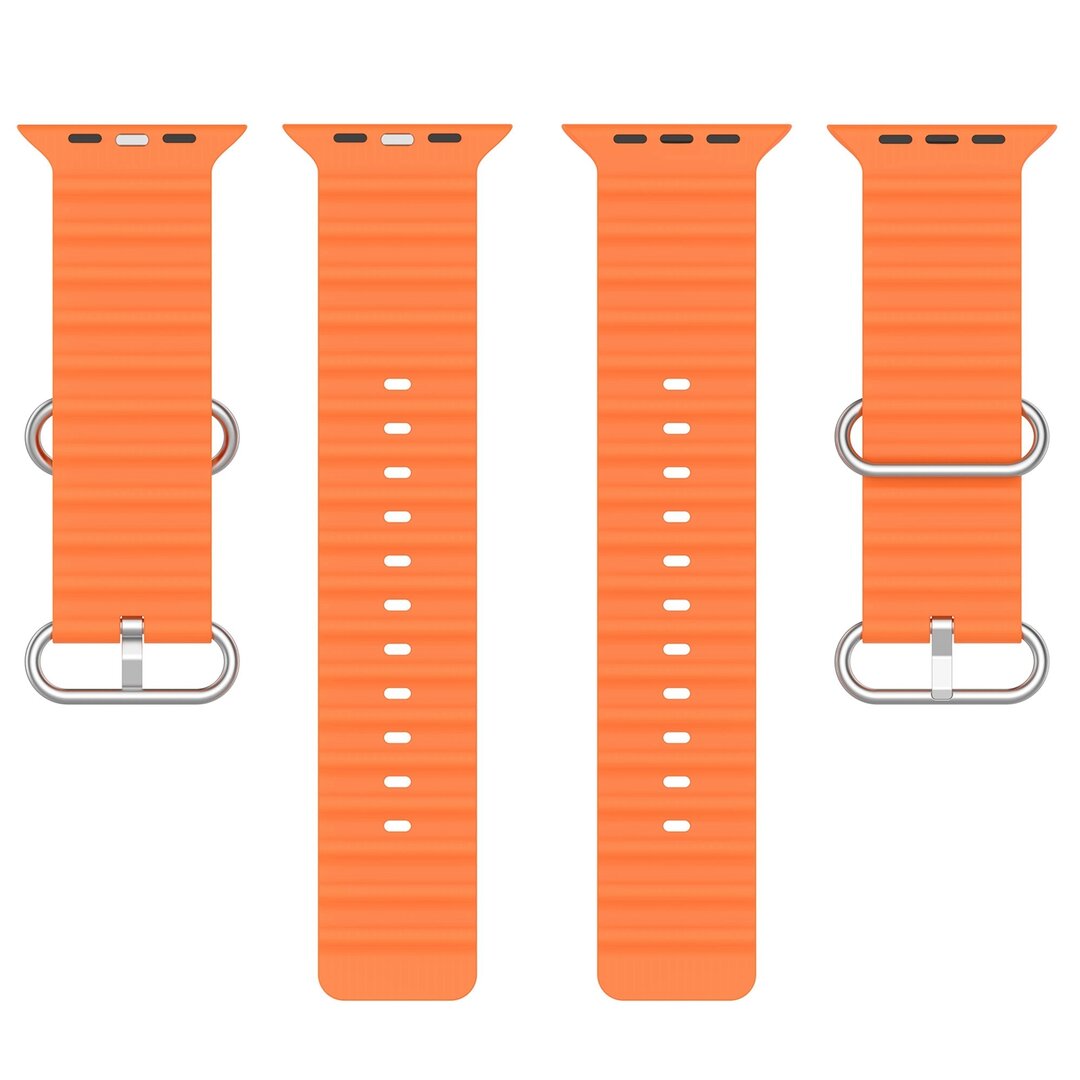 Ocean bandje - Oranje - Geschikt voor Apple Watch 44mm / 45mm&nbsp;/ 46mm / 49mm